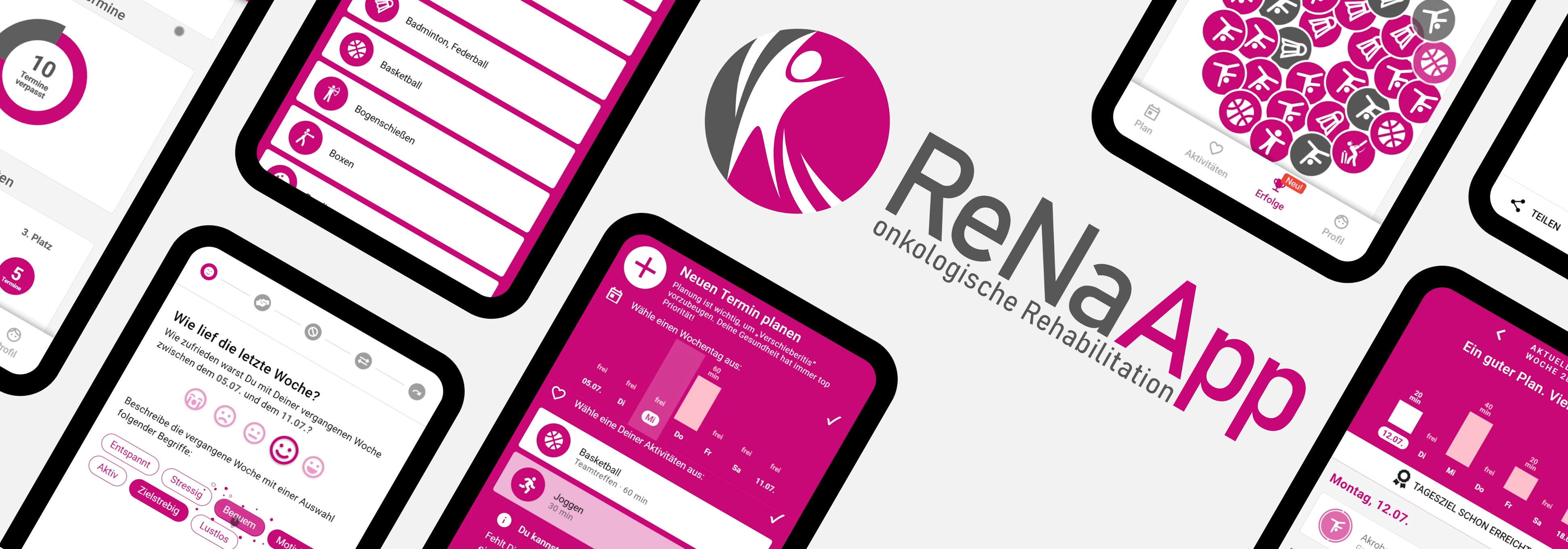 ReNaApp: Nachsorge-App für Smartphones in der Brustkrebs-Reha