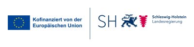 Logos der Europäischen Union und des Landes Schleswig-Holstein
