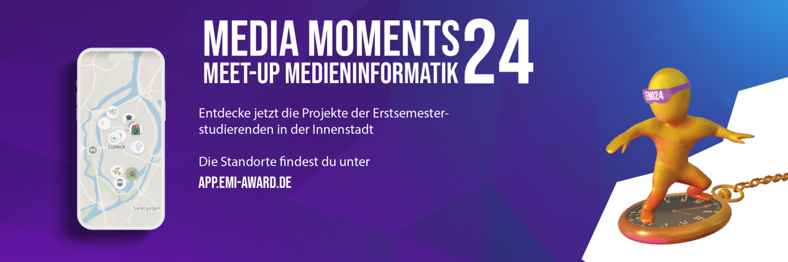 Die Media Moments 24 sind ab sofort in der Lübeck Innenstadt explorierbar