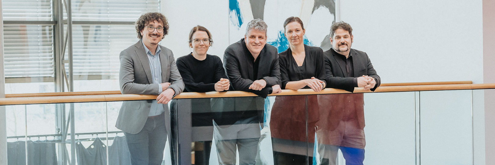 Professor*innen des IMIS (v.l.n.r.): Thomas Franke, Moreen Heine, Hans-Christian Jetter, Nicole Jochems & André Calero Valdez