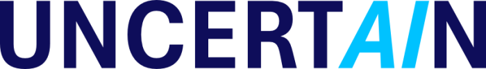 Logo des Projektes - Schriftzug UNCERTAIN